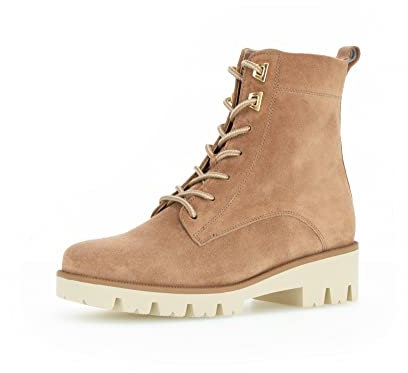 Gabor Stivali stringati da donna, comodi e multilarghezza (H), Rosa Antico Flau Gold 41, 37.5 EU Larga