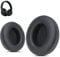 Krone Kalpasmos Studio 3 Almohadillas de Repuesto para Auriculares Beats Studio 2 y 3 con Cable/inalámbrico/Modelo B0501/modelo B0500, Cuero proteico y Espuma viscoelástica, Color Negro