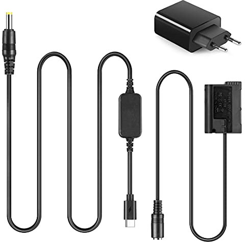 EP-5B DC-Koppler-Kit PD-Adapter USB Typ C Ersatz EN-EL15 Akku für Nikon Z6 Z7 1 V1 D800 D810 D750 D7500 D7200 D7100 D7000 D610 D600 Digitalkameras