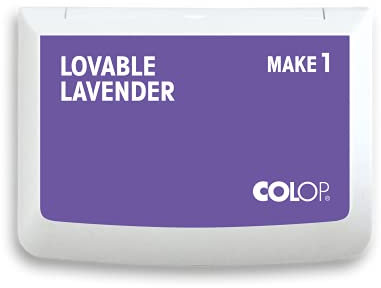 COLOP MAKE 1 Stempelkissen, lovable lavender, 50 x 90 mm, Kissen für traditionelle Handstempel und Kreativstempel