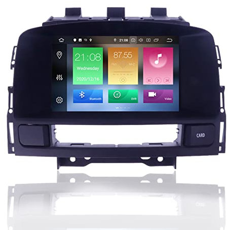 MOOKAKA Android 10.0 Autoradio 1 DIN GPS-Navigation für Opel Astra J 2010-2013 Multimedia-Player Stereo IPS-Display mit Bluetooth, SWC, WLAN, DSP, HDMI, RDS (PX5-64GB)