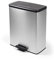 Curver Deco Bin Duo Tretmülleimer, Metallic Silber – Soft-Close-Deckel, 2 herausnehmbare 26L Eimer, 52L Gesamtvolumen