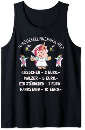 JGA Bauchladen Junggesellinnenabschied Poltern Braut Frauen Tank Top