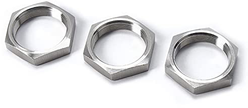 GatherTOOL 5 Pz/Set Esagonale Dado di Bloccaggio Raccordo M8 M10 M12 M14 M16 M18 M20 M22 M24 M25 M27 M30 Passo 1 1.5mm Metrico Femmina in Acciaio Inox 304 (Size : M14x1.5mm(S17 H4))