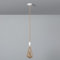 LEDKIA LIGHTING - Halterung mit E27 Lampenfassung | Textilkabel 1.5m | Hängeleuchten für Innen | IP20 Schutz | Ø100 mm Halterung, Natürlich, Seil