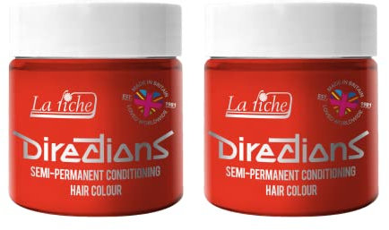 La Riche Directions Semipermanente Haarfarbe 100 ml Dose 2er-Pack (Neon Red)