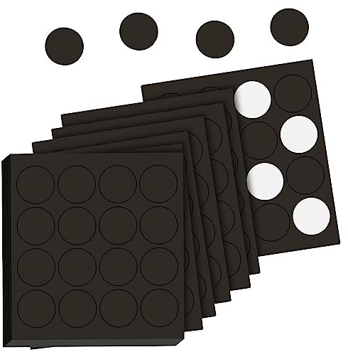 OFFCUP Vielseitige Flache Magnete, 176 Pcs Mini Magnete, Stark Magnetplatte, Magnet Flach, Kreisförmiger Durchmesser 19mm