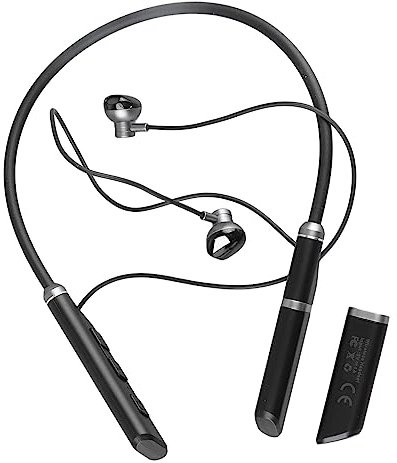 Auriculares Inalámbricos con Banda para el Cuello Bluetooth 5.3, Auriculares con Cancelación de Ruido de Graves Profundos con Micrófono, Auriculares Deportivos a Prueba de Sudor