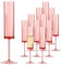 Lot de 12 flûtes à champagne roses en acrylique réutilisables de 170 ml pour mariage, mariage, coupé, carrée, pour mariage, mariage, anniversaire de mariage