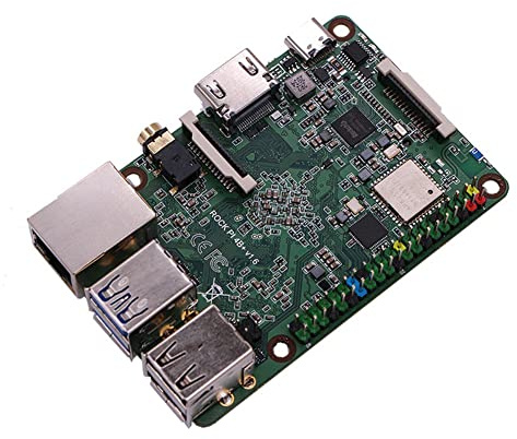 Tweovnai Rock 4 Plus Modèle B Rockchip RK3399 /Ordinateur à Carte Unique Carte MèRe Six CœUrs pour Raspberry 4