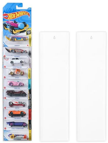 Tapeera Modellauto Vitrine Wandhalterung – für bis zu 30 Autos – kompatibel mit Hot Wheels Matchbox verpackten Autos – Druckguss Blister verpackt Spielzeug Auto Organizer Display Regal Rack Wand