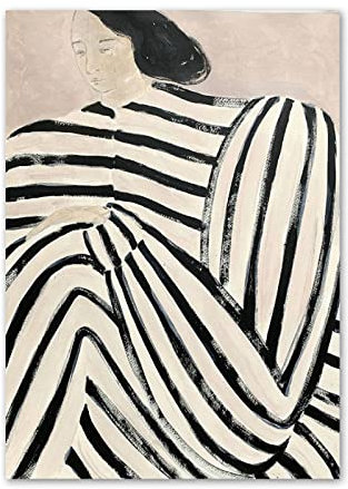 LVTFCO Abstraktes Sofia Lind Pyjamas Mädchen Poster und Drucke Sofia Lind Leinwand Wandkunst Sofia Lind Gemälde Sofia Lind Bild für Heimdekoration 50 x 70 cm ohne Rahmen
