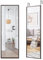 Multigot Full Length Wall Mirror, Rectangular Over the Door With Height Adjustable Hooks, Large Long Hanging for Living Room Bedroom Entryway (Brown)