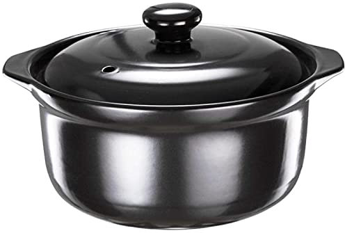 Cacerola con Tapa, Olla de Barro, Olla de Barro Especial para Estufa de Gas doméstica de Alta Temperatura, 4 L (tamaño: 2,1 L)