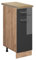 Vicco Küchenunterschrank R-Line, Anthrazit Hochglanz/Goldkraft Eiche, 30 cm, AP Eiche