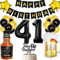 Anlgdi Geburtstagsdeko 41 Jahre Mann Frau, Ballon 41. Geburtstag Deko Männer, Schwarz Tortendeko Geburtstag 41 Jahre Mann, Helium Ballon Whiskey Bierglas für 41. Geburtstags Männer Party Dekoration