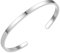 AJ LONDON Personalised Engraved Bracelet Cuff Bangle with Any Text/Name (SILVER Polished)