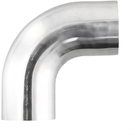 Auspuffbogen aus Edelstahl, 90 Grad gebogen für Automobilanwendungen (51 mm)