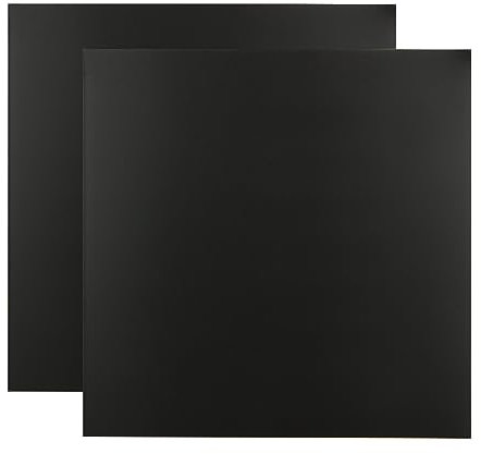 ZOFUN 2 placas de aluminio y metal negro, 300 x 300 mm, chapa de aluminio de 1 mm, chapa de aluminio de 1 mm, de aluminio 5052, placa compuesta de aluminio negro para el bricolaje industrial