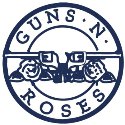 Tattwo.me – Temporäre Tattoos für Erwachsene und Kinder, hält 2 Wochen, wasserfest – Guns 'N Roses – Pflanzliche Tinte – EU-Kosmetik-Zertifikat – (P0800)