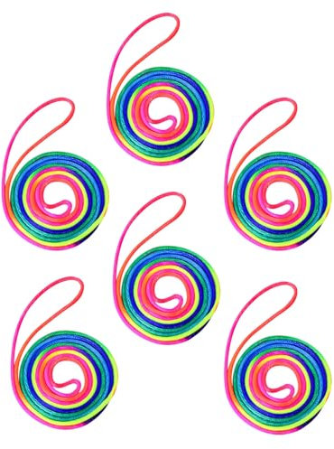 KGDUYC 6 Piezas Juegos de Dedos con Cuerdas,Paquete de Dedos Twister,Juegos de Dedos Arcoiris,Dedos Arcoiris con Cuerdas,Juegos con Cuerdas para Niños,Paquetes para Fiestas de Cumpleaños Infantiles