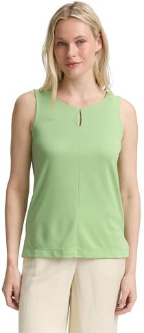 TOM TAILOR Damen 1046432 Top, 37788 - Pistachio Green, XL EU
