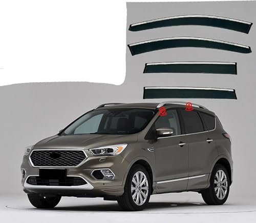 AlbaEUC Windabweiser Regenabweiser Windschutz für Ford KUGA MK2-C520 2013-2019, Dynamischer Entwurf, Langlebig & Robust, Verringerung von Lärm und Luftturbu