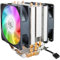 MW8002 4 refrigeradores de CPU de tubo de cobre 4PWM RGB 92 mm Dual ventilador de bajo ruido PC -disipación de calor para AMD AM2/AM2+/AM3/AM3+/FM1/FM2/FM2+/Am4 AMDX2X3/X4/A4/A6/A8/A10/FX