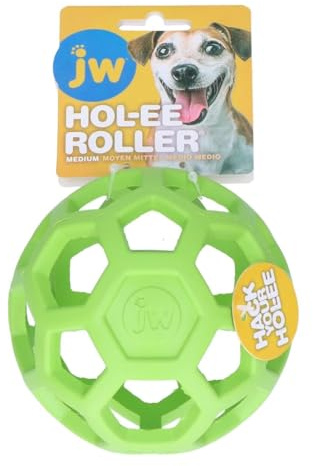 JW HOL-ee Roller, Spielball, Hundeball, Leckerli, Apportierspielzeug, Gitterball, Hundespielzeug in Verschiedenen Größen wählbar (m)
