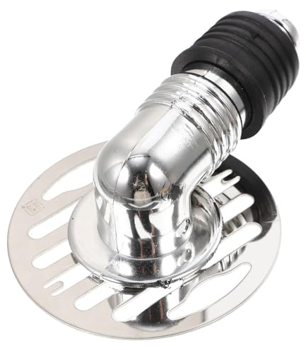 Gatuida Washing Machine Floor Drain Connector and Cover Kit 90° Stainless Steel Adapter Thickened Drain Pipe Fitting for Washer Machine Plumbing Installation Assorted Style
