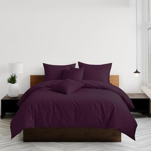 Home Sweet Home UK Plain Dyed King Size Duvet Cover Sets Soft PolyCotton Duvet Cover Sets King size With Button Closure Non-Iron Easy Care Bedding With Matching Pillowcase
