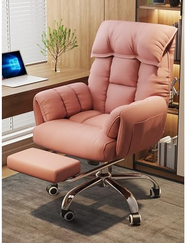 Ergonomischer Gaming-Bürostuhl mit verstellbarer Fußstütze, um 360° drehbar, bequemer PC-Schreibtisch für Zuhause, Büro, Studio, Executive Design