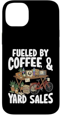 Impulsado por Ventas de café y Patio Venta de Garaje Tienda de Segunda Mano Carcasa para iPhone 14 Plus
