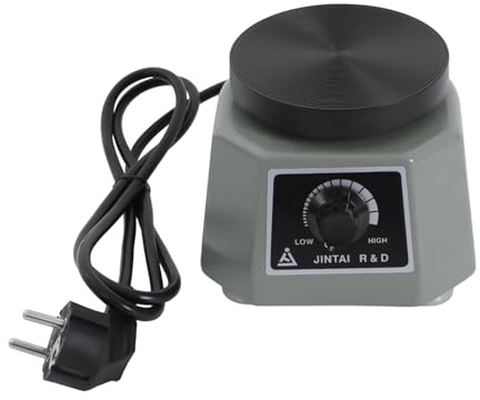 4 Rüttelplatte Gipsrüttler Dental Oszillator Gips Rüttler Vibrator Elektrisch Dentallaborgeräte für Mischen Gips Gießen Modellen Harzguss