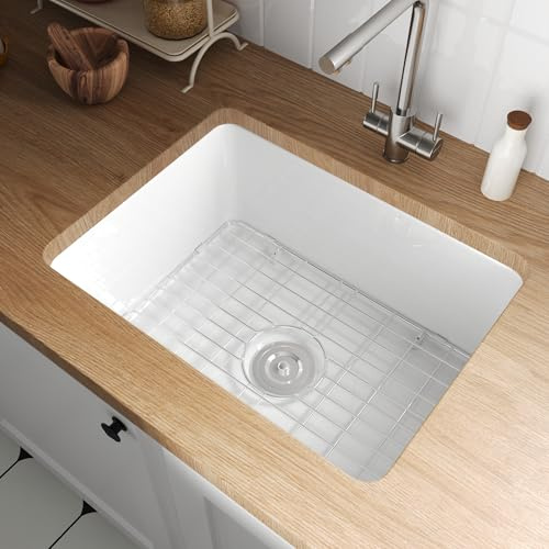 DeerValley Fregadero de cocina de granja, de cerámica, 61 cm