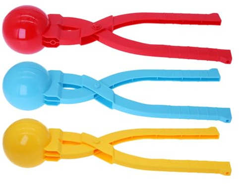 Fabricante Bolas Nieve | 3 Piezas Juego Lucha Bolas Nieve en Interiores | Juguetes moldes nie-ve para niños | Herramienta Juegos Nieves con Clip para Hacer Bol-as Nieves Invierno para niños y niñas