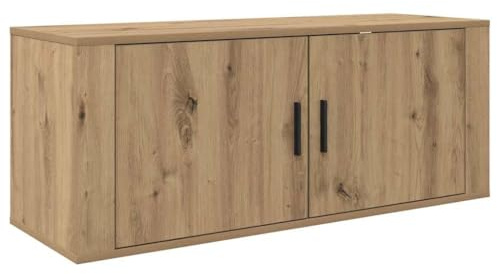 SKTQYQO Meuble TV mural 100 cm bois ingénierie