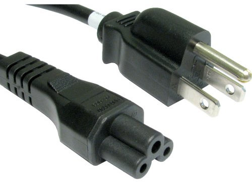 Alimentation Câble - US 3 Broches Fiche vers C5 Clover Leaf Cloverleaf Cordon câble 2 m [2 mètre]