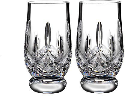 Waterford Lismore Connoisseur Collection 1058295 Tasting Footed Tumbler 7oz Pair, Non Lead Crystal