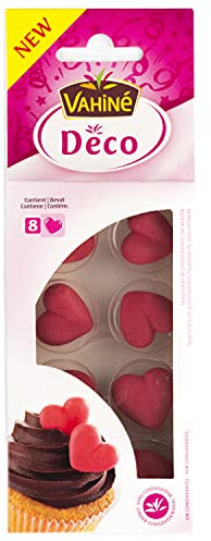 VAHINE - Décoration Gâteaux Coeurs en Sucre 20 g