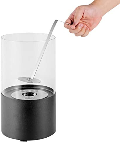 Qlima FFB 017 camino Caminetto freestanding Bioetanolo Nero Interno/esterno
