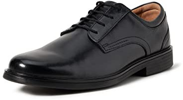 Clarks Un Aldric Lace, Scarpe Stringate Derby Uomo, Black Leather, 46 EU