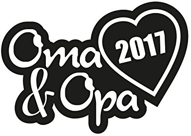 Plott Aufkleber Oma & Opa 2017 Sticker Familie Autoaufkleber Tuning Decal