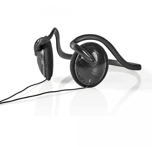 TronicXL Design Kopfhörer Nackenbügel Neckband Stereo Kopfbügel Headphones 3,5mm Klinke für Smartphone iPhone Handy (Kabel Neckbank)