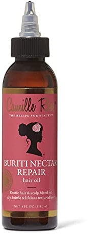 Camille Rose Buriti Nectar Repair Hair Oil, for Dry Brittle Lifeless Textured Hair, 4 fl oz