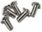 Lot de 10 vis à tête bombée M10 x 30 avec six pans creux ISO 7380 en acier inoxydable A2