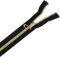 5 pezzi 25 cm 30 cm 35 cm 40 cm 50 cm 60 cm Lunghezza Navy Bianco Nero Oro Tono Denti Cerniera Cerniera Posteriore In Metallo Cerniere Cucire Cerniere (Nero, 40 cm)