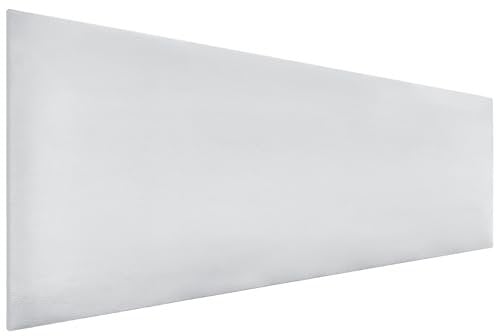 DHOME Cabecero de Polipiel o Tela AQUALINE Liso cabeceros Cabezal tapizado Cama Lujo (Polipiel Blanco, 160cm (Camas 150/160))