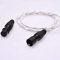 GAGACOCC 1M 4-Pin XLR Balanced Extension Cable Crystal Clear Silver Plated Shield Cable 4 Pin XLR Male to Female Balanced Audio Adapter Upgrade Cable