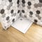 Walkin Square 760x760mm Slimline Stone Resin Shower Tray Shower Base Tray for Wetroom Shower Enclosure Cubicle with Free Waste